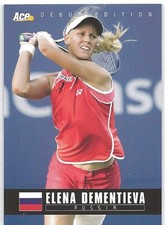 2005 Ace Authentic Debut Edition - Elena Dementieva Tennis Card #14