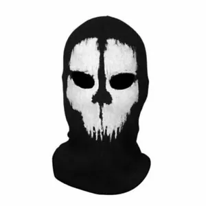 Game Call of Duty Simon Riley Ghost Skull Mask Full Face COD6 Cosplay Rib  fabric