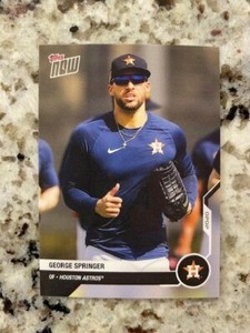 2020 TOPPS NOW ROAD TO OPENING DAY RTOD CARD HOUSTON ASTROS GEORGE SPRINGER