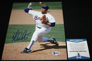 Nolan Ryan signed 8 x 10, Texas Rangers, Houston Astros, Angels, Mets,Becket BAS - Picture 1 of 2