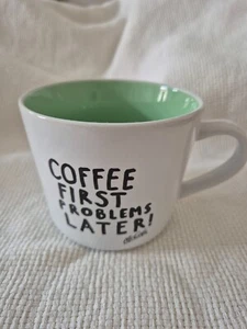 Mc Donalds / Mc Café Sammeltasse groß "Coffee first problems later" aus 2017 - Bild 1 von 6