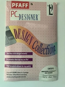 Pfaff PC-Designer #12 Embroidered victorian 9” Doll Fashions - Picture 1 of 3