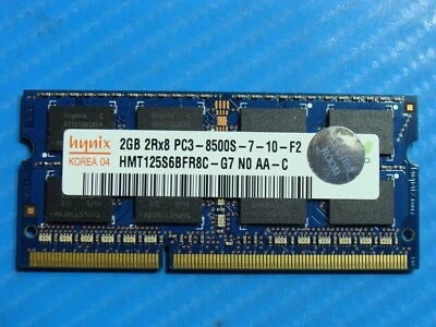 MacBook Pro 15" A1286 MC371LL/A Hynix SO-DIMM Memory Ram 2GB pc3-8500s  - Image 1 of 2