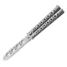 Portable Folding Butterfly Knife CSGO Balisong Trainer Stainless Steel Pocket