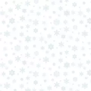 Paesaggio Medley 676 Tessuto Fiocco di Neve Bianco BTY - Foto 1 di 1