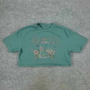 Camisa Magic Hour Para Mujer XS Verde Reloj de Arena Camiseta Corta Gráfica Manga Corta - Imagen 1 de 12