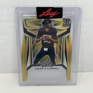2023 Leaf Metal Aidan O'Connell Production Proof 1/1 RC Gold Vinyl SP Raiders - Picture 1 of 2