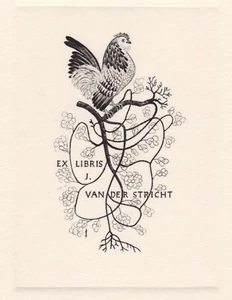 ex-libris erotique MARK SEVERIN gravure erotic bookplate curiosa erotica - Picture 1 of 2