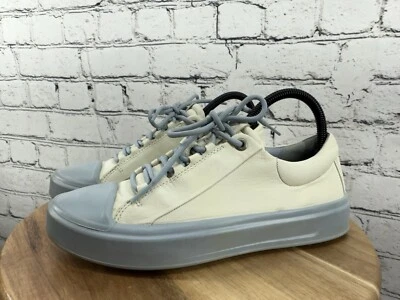 Zapatillas deportivas ECCO Flexure T-Cap blancas y azules cómodas tenis cuero para mujer 7 Foto 1 de 4