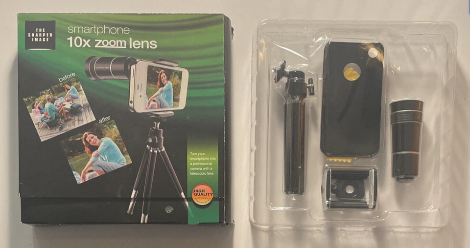 Lente zoom 10x para teléfono inteligente The Sharper Image para teléfono celular Apple iPhone Foto 1 de 1