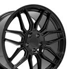 19" & 20" Staggered Black Wheels Set Fit Corvette C8 Z06 Style Rims