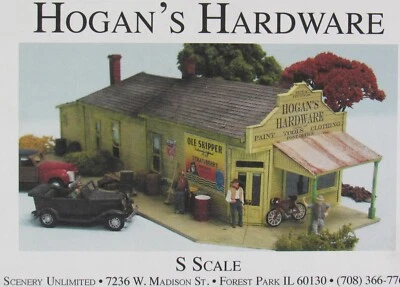 Scenery Unlimited Hogan's Hardware Store Craftsman Kit (Sn3) S-Scale NOS - Image 1 of 4
