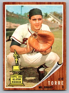 1962 TOPPS #218 JOE TORRE BRAVES ROOKIE - Picture 1 of 3