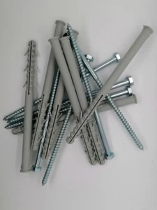 50x CLAVIJAS CON PIEZA LARGA DE EXTENSIÓN PARA MONTAJE CON LLAVE TORNILLO 10/160mm - Imagen 1 de 3