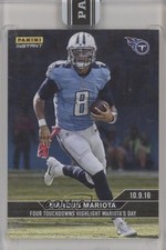 2016-17 Panini Instant NFL Black Masterpiece 1/1 Marcus Mariota #95 06yt