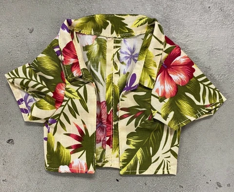 KC-KSSHT-GRN: Custom Fabric Hawaii Shirt for McFarlane Suicide Squad King Shark Cover