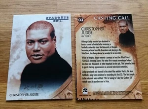 Stargate Season 7 Casting Call Insert Trading Card CC4 Christopher Judge - Bild 1 von 1
