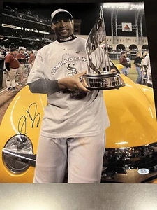 Foto firmada autografiada de Jermaine Dye 16x20 de los Medias Blancas PSA/ADN certificado de autenticidad - Imagen 1 de 4