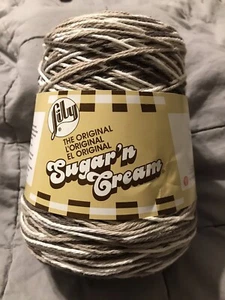 Lily Sugar'n Cream Chocolate Ombre Cotton Crochet Yarn On Cone 14oz 400g 706 Yd - Picture 1 of 7