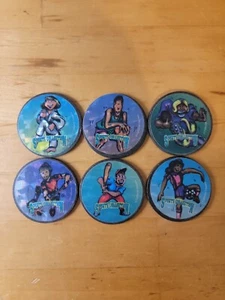 Lote De 6 Colección Deportiva California Cappers Metal POG Slammer Colección Años 90 De Colección - Imagen 1 de 7