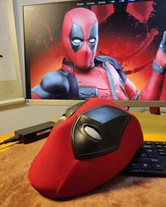 US Stock Deadpool cosplay Full Face Mask Breathable Knit Helmet Halloween Gift - Picture 1 of 6