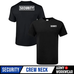 Seguridad Camiseta, Portero Guardaespaldas Uniforme Ropa Blanco Sq Logo Hombres - Bild 1 von 2