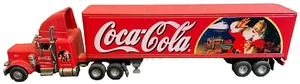 Coca-Cola 1996 Matchbox Semi-Truck Christmas Santa 1:58 Limited Edition Red - Picture 1 of 7