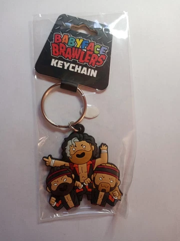 Pro Wrestling Crate Babyface Brawlers Keychain The Elite AEW Young Bucks Kenny Cover