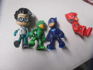 PJ Mask Figures Lot Of 4 Catboy Romeo Gecko Owlette Good Used Condition - Picture 1 of 3