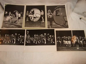 Lote de 6 fotos de prensa animadoras fútbol banda de marcha mujeres 1960 Euclides OH - Imagen 1 de 12