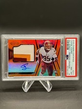 2020 Certified Chase Young Auto Freshman Fabric Mirror Orange /225 RPA PSA 8 RC