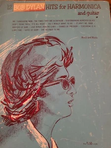 Cancionero Bob Dylan éxitos para armónica y guitarra partituras BK 12 canciones 1965 - Imagen 1 de 6