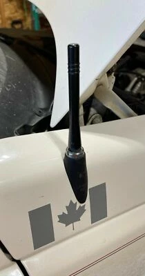 Mástil de antena de aluminio negro corto de 4" AM/FM para Jeep Grand Cherokee 1993-1998 nuevo Foto 1 de 4