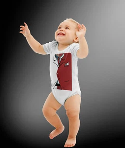 Baby Two Face Villain Costume Cosplay Bodysuit - Picture 1 of 3