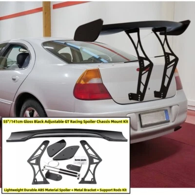 FOR 99-04 CHRYSLER 300M ADJUSTABLE GT RACING BACK SPOILER WING CHASSIS MOUNT KIT - Image 1 of 4