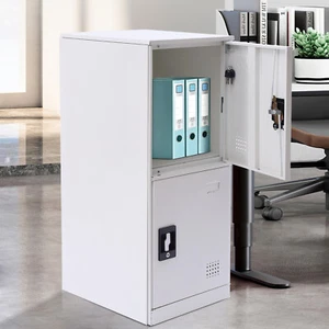 Locker Storage Cabinet Metal Lockers For Employees Office School Gym Lockable - Picture 1 of 15