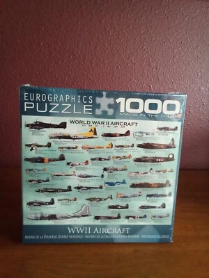 EuroGraphics WW II Aircraft 1000 Piece Puzzle 19 1/4" x 26 5/8" - Image 1 of 4