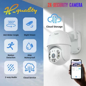 1080P HD IP Wifi Wireless Camera CCTV PTZ Home Smart Security Outdoor IR Cam - Picture 1 of 11