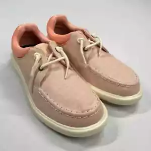 NEW Sperry Shoes Womens 7 pink captains moc chambray outdoor boat - Picture 1 of 10