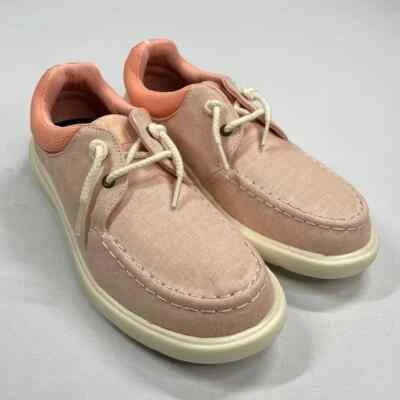 NEW Sperry Shoes Womens 7 pink captains moc chambray outdoor boat - Image 1 of 4