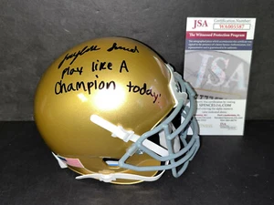 Jaylen Sneed Notre Dame Auto Signed Schutt Mini Helmet JSA COA PLCT - - Picture 1 of 1