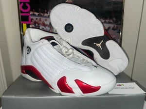 Original 1999 Air Jordan XIV 14 Herren Gr. 8,5 "Candy Cane" DS mit Mängeln - Bild 1 von 12