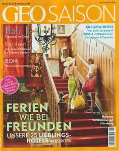 GEO SAISON 11/2016 25 Lieblingshotels in Europa Bali Rom La Gomera Nürnberg - Bild 1 von 3