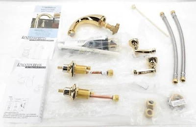 Grifo de baño de latón pulido Kingston emergente KB8962FL TF Foto 1 de 4