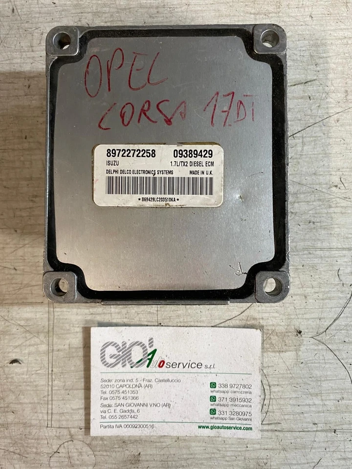 8972272258 - 09389429 CENTRALINA MOTORE ORIGINALE OPEL CORSA - Immagine 1 di 1