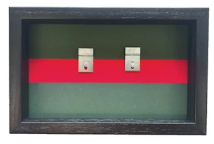 1st Battalion The Kings Regiment Medal Case. Black Frame - Picture 1 of 7