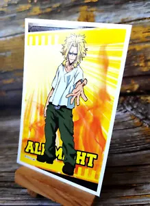 Tarjeta calcomanía adhesiva Toshinori Yagi, All Might - My Hero Academia MHA - Imagen 1 de 3