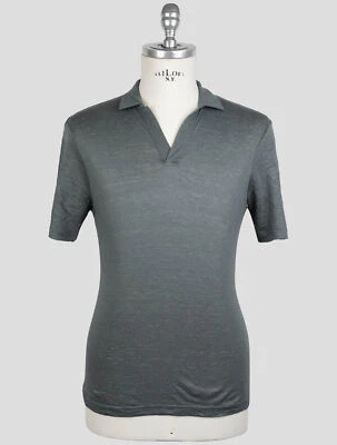 NEW GRAN SASSO GRAY LINEN POLO EU 44 - US 34 - XXS G3S57 Foto 1 de 4