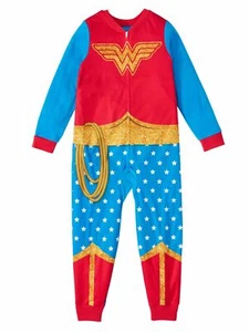 Girls Wonder Women Lasso Of Truth Super Hero Blanket Sleeper Pajamas - Picture 1 of 3