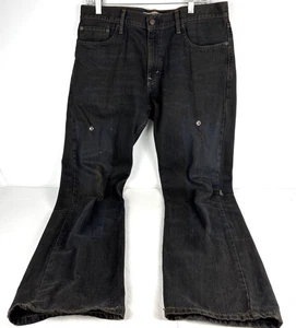 Jeans ajustados rectos para hombre Levi’s 514 34×32 negros/desgastados - Imagen 1 de 17